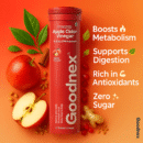 Goodnex Apple Cider Vinegar Fizz – High Potency ACV with Vitamins B6 & B12 | Zero Sugar