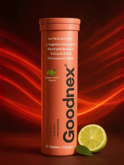 Goodnex Ultra Vitality – L-Arginine Effervescent Tablets | Strength, Stamina & Energy Booster