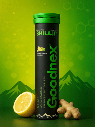 Goodnex Pure Shilajit Effervescent Tablets | Strength, Vitality & Stamina Booster